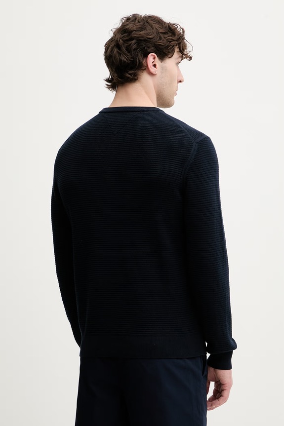Odzież Tommy Hilfiger sweter męski bawełniany MW0MW42799 granatowy