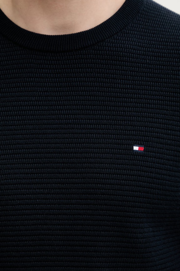 Tommy Hilfiger sweter męski bawełniany MW0MW42799 granatowy