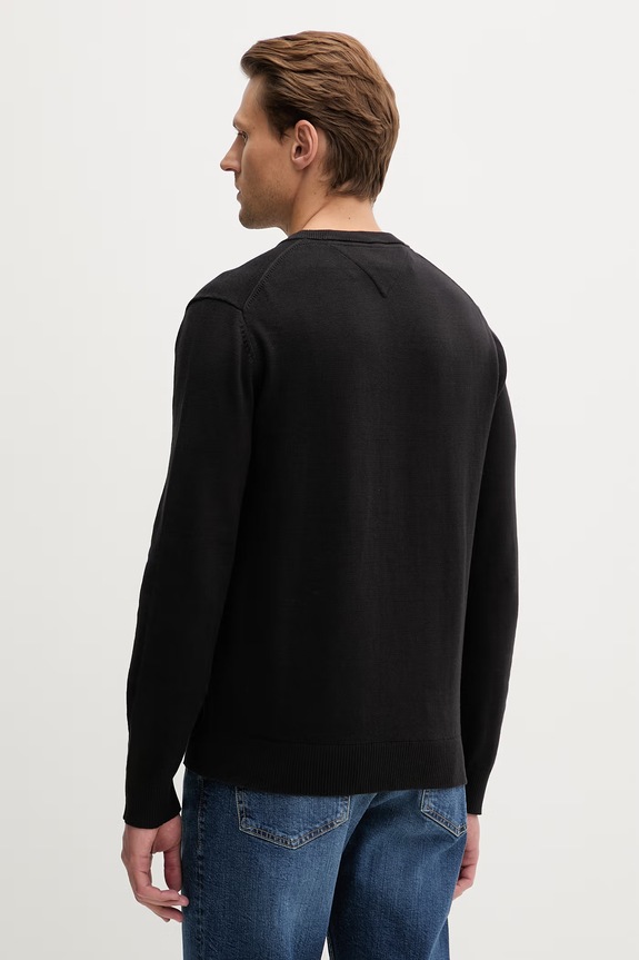 Odzież Tommy Jeans sweter męski bawełniany DM0DM22853 czarny