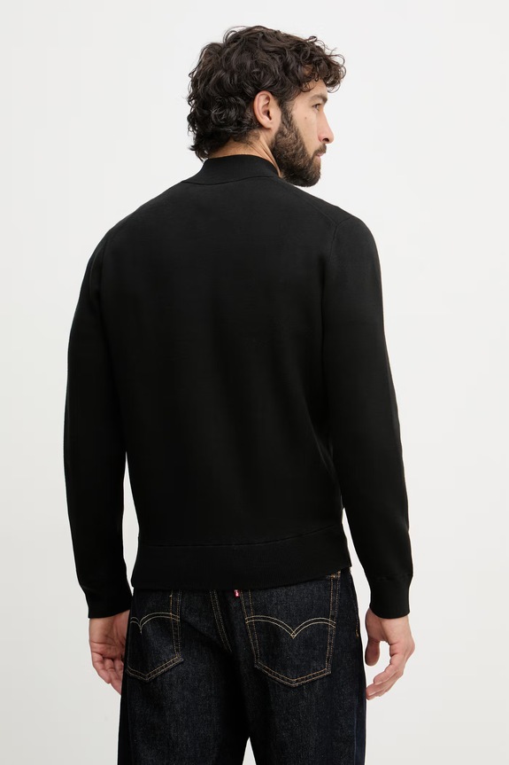 Odzież Lacoste sweter rozpinany męski AH1024 czarny