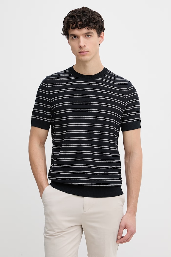 BOSS tricou pentru bărbați, cu bumbac Nalon bleumarin 50560482