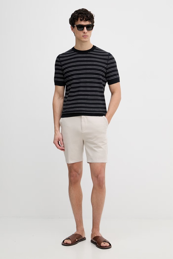 BOSS tricou pentru bărbați, cu bumbac Nalon 50560482 bleumarin SS26
