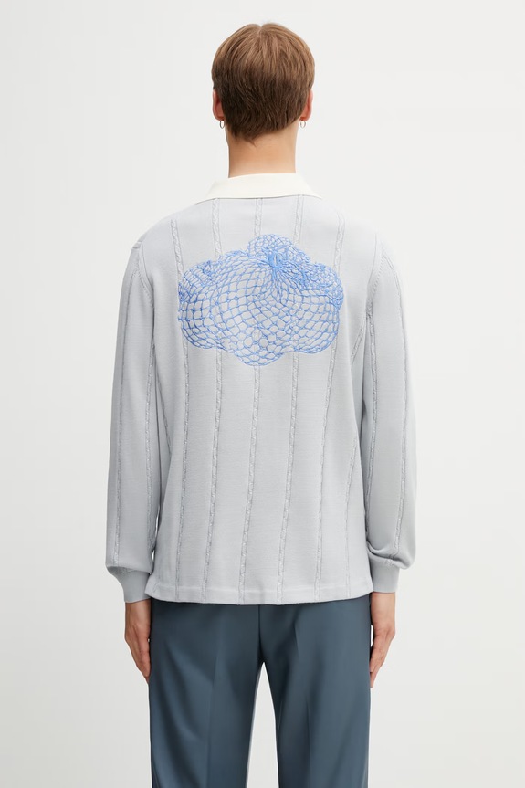 Îmbrăcăminte Filling Pieces pulover pentru bărbați Football Jersey 412674500148.294 albastru