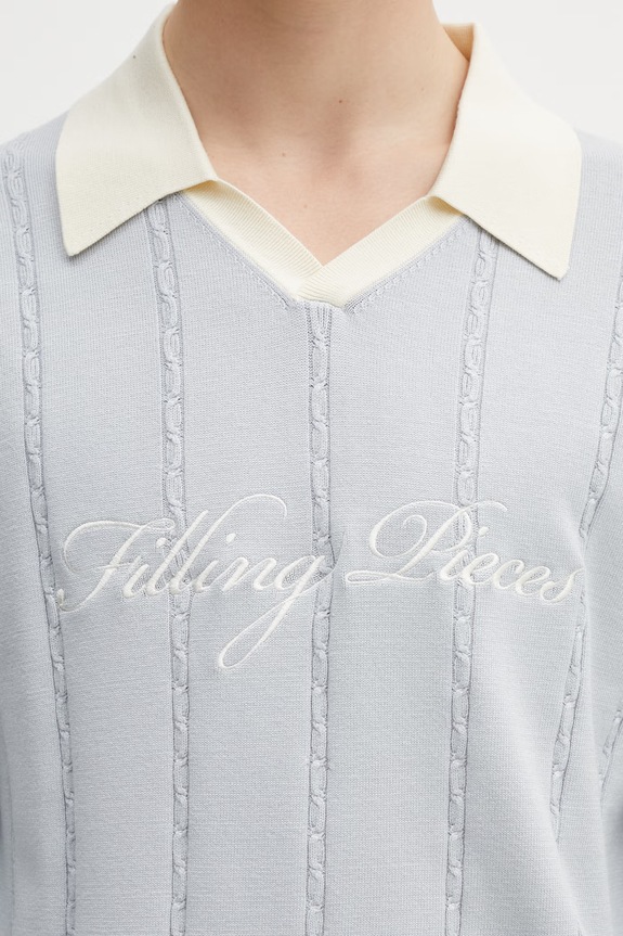 Filling Pieces Football Jersey maglione da uomo blu 412674500148.294