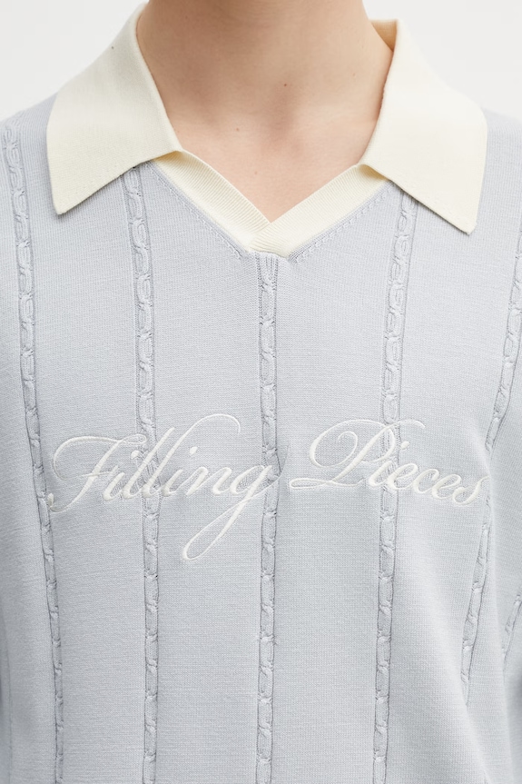 Filling Pieces Football Jersey maglione da uomo blu 412674500148.294