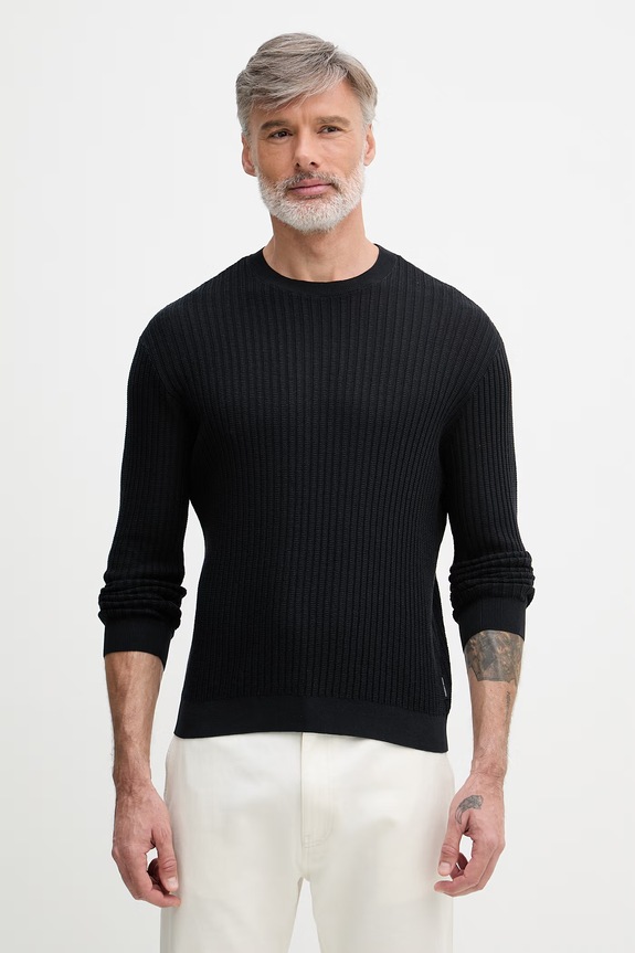 Armani Exchange sveter pánsky bavlnený tmavomodrá XM002161.AF20139