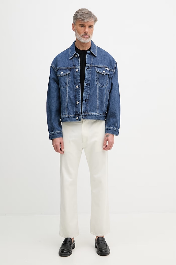 Armani Exchange sveter pánsky bavlnený XM002161.AF20139 tmavomodrá SS26