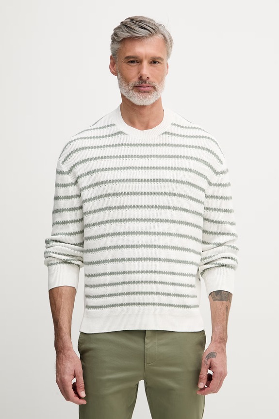 Armani Exchange pulover pentru bărbați, din bumbac alb XM002172.AF18754