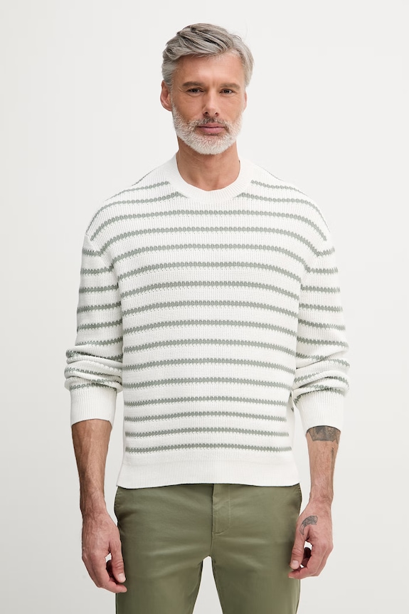 Armani Exchange pulover pentru bărbați, din bumbac alb XM002172.AF18754