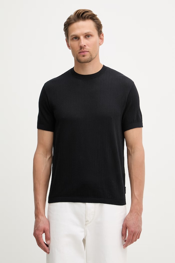 Armani Exchange tricou bărbați din bumbac bleumarin XM002439.AF22249