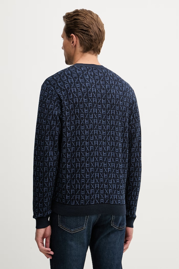 Oblečenie Armani Exchange sveter pánsky bavlnený XM002441.AF22252 tmavomodrá