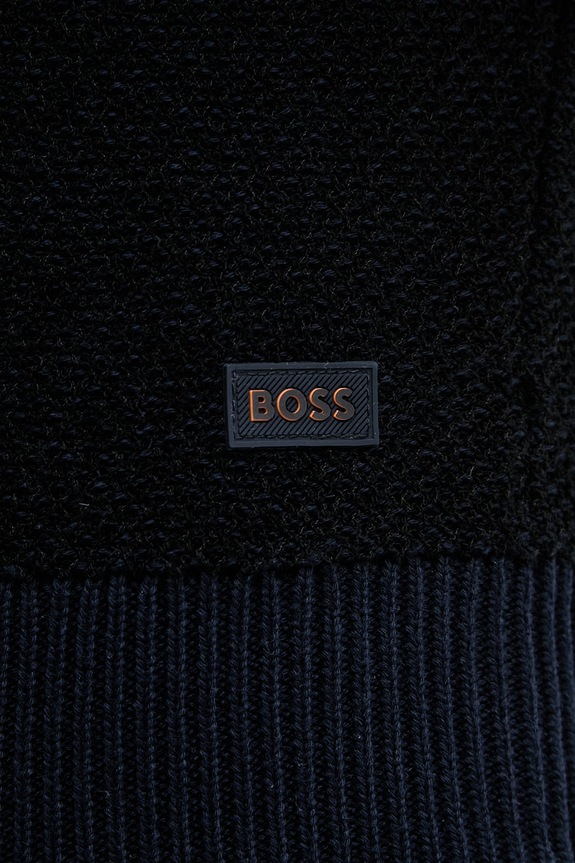 BOSS Orange T-shirt ανδρικό με βαμβάκι 50558743 σκούρο μπλε