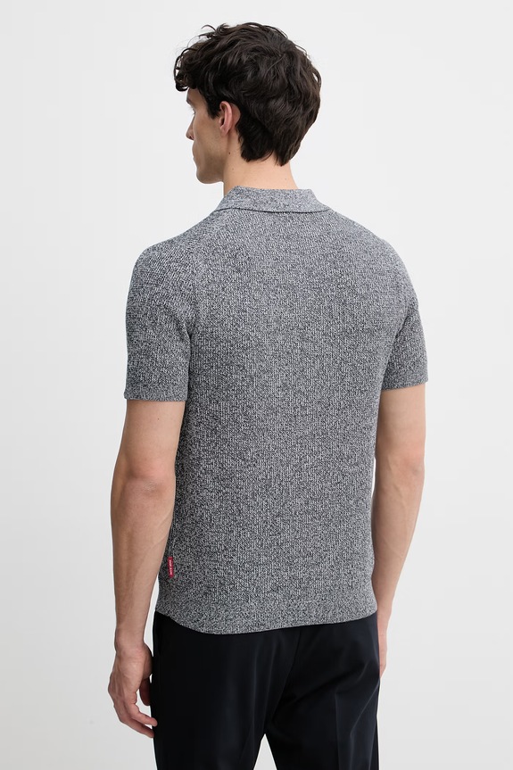 Îmbrăcăminte Joop! polo tricotat pentru bărbați, din bumbac 30101601 bleumarin