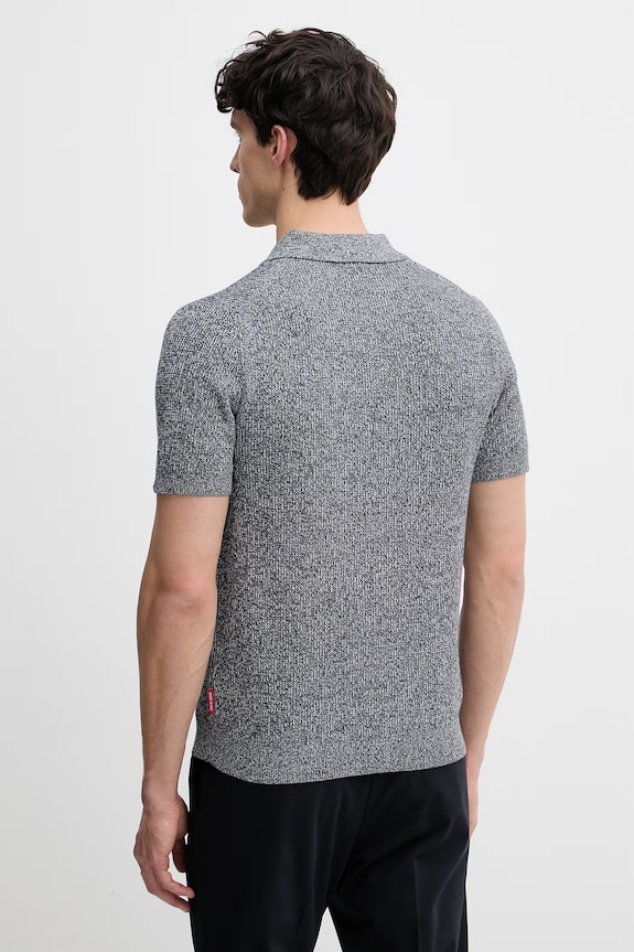 Îmbrăcăminte Joop! polo tricotat pentru bărbați, din bumbac 30101601 bleumarin