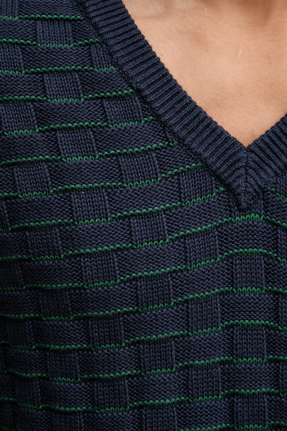 Levi's kamizelka męska bawełniana SKYLINE SWEATER VEST A9105 granatowy