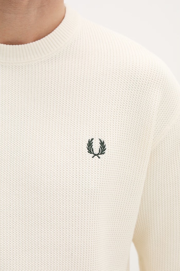 Fred Perry sweter bawełniany K2318 beżowy