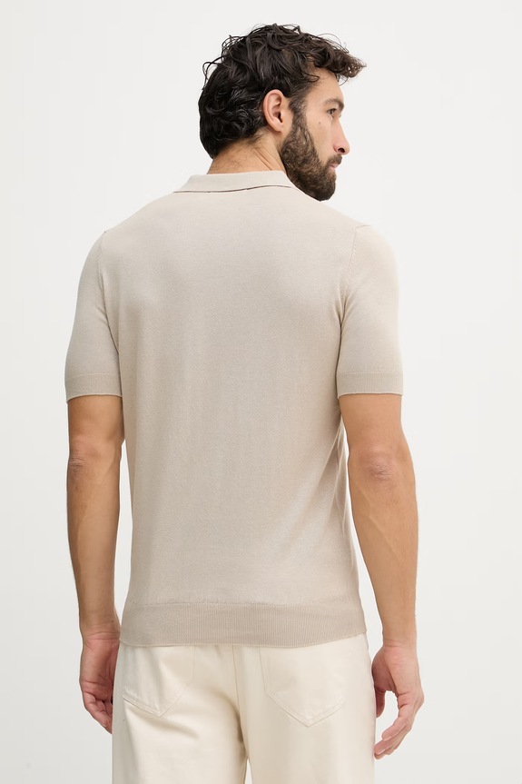 Odzież Guess sweter męski z domieszką jedwabiu M6GR04.Z0557 beżowy