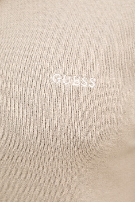 Guess sweter męski z domieszką jedwabiu M6GR04.Z0557 beżowy