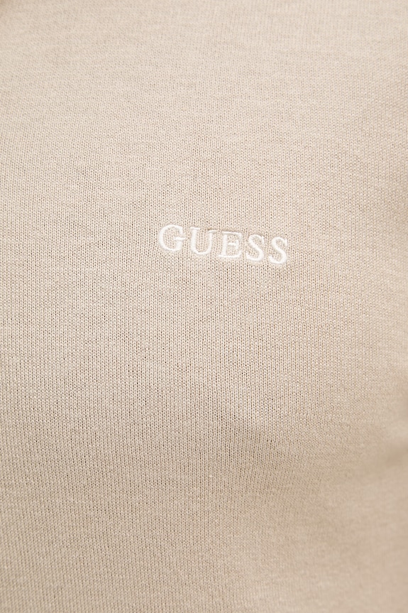 Guess sweter męski z domieszką jedwabiu M6GR04.Z0557 beżowy