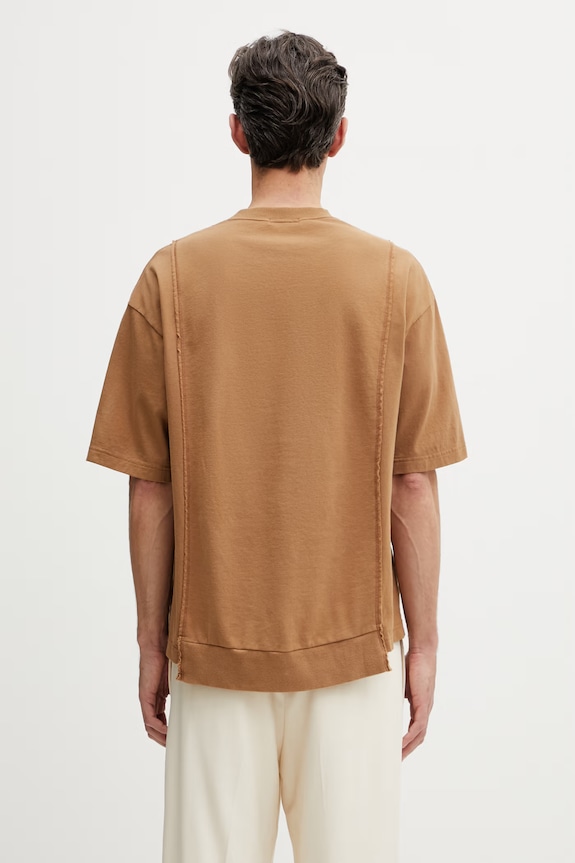 Odzież Undercover PULLOVER T-shirt męski bawełniany UP1F4804 brązowy