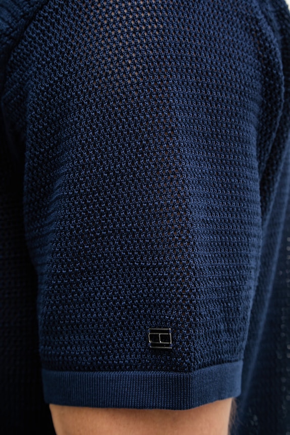 Tommy Hilfiger košeľa pánska bavlnená NEW YORK MW0MW42694 tmavomodrá