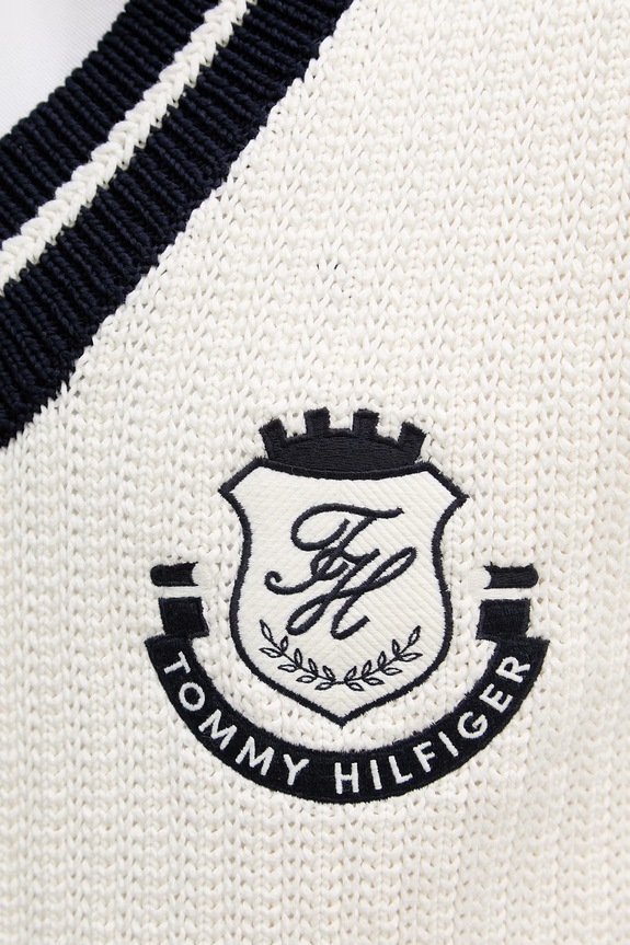 Tommy Hilfiger férfi pamut mellény MW0MW42921 bézs