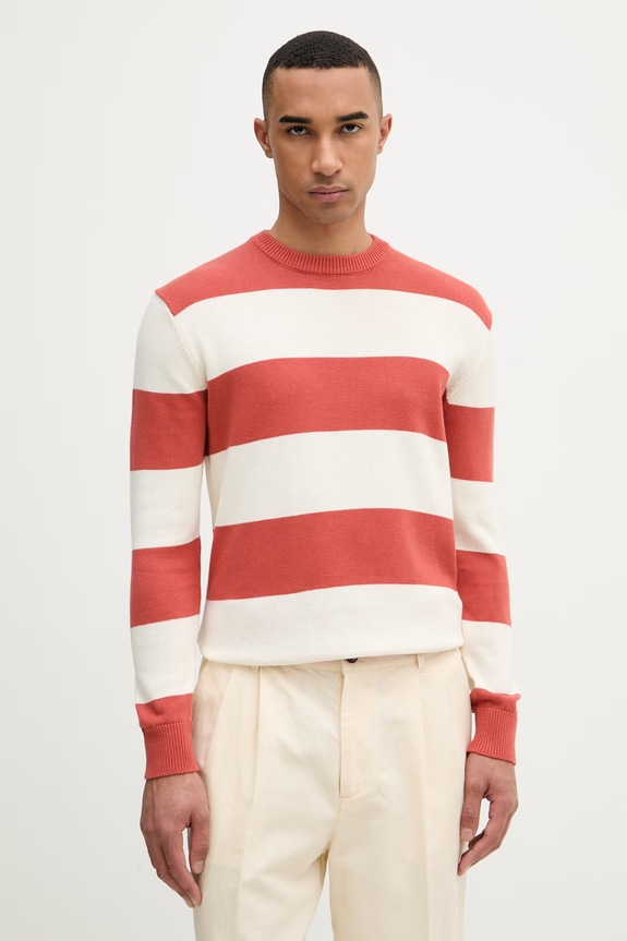 United Colors of Benetton sveter pánsky bavlnený béžová 1098K10BA