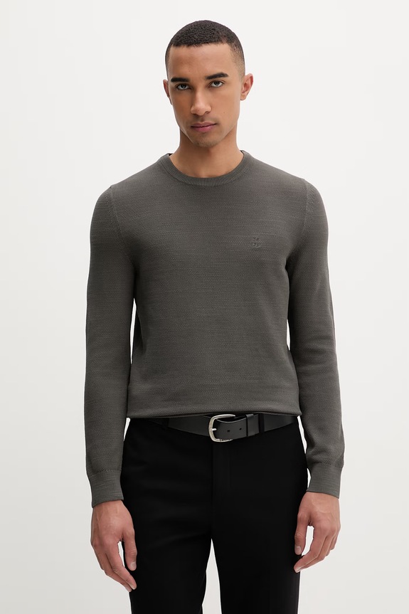 Marc O'Polo sweter męski bawełniany zielony 5000009248