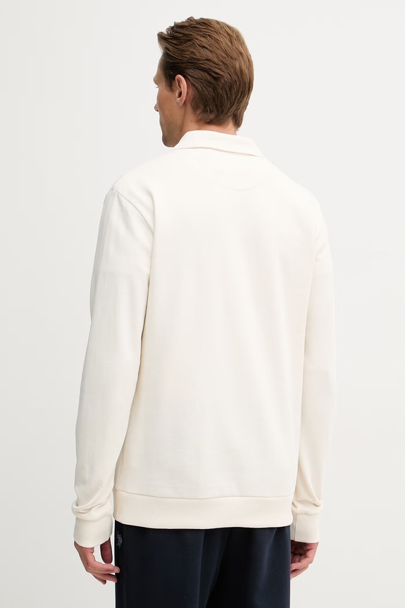 Одяг U.S. Polo Assn. кофта чоловіча бавовняна LB Sweat Zip MUP4652 бежевий