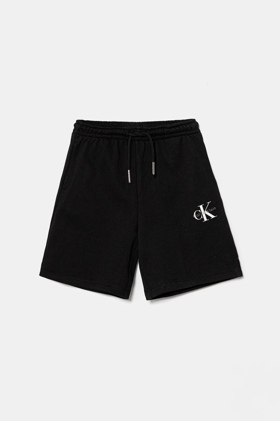 Calvin Klein Jeans szorty bawełniane dziecięce casual czarny IU0IU00723.128.176.PPY2