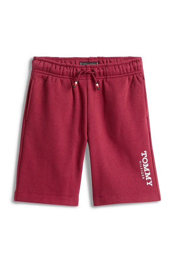 Tommy Hilfiger szorty dziecięce KB0KB10023.104.122.PPY2 bordowy SS26