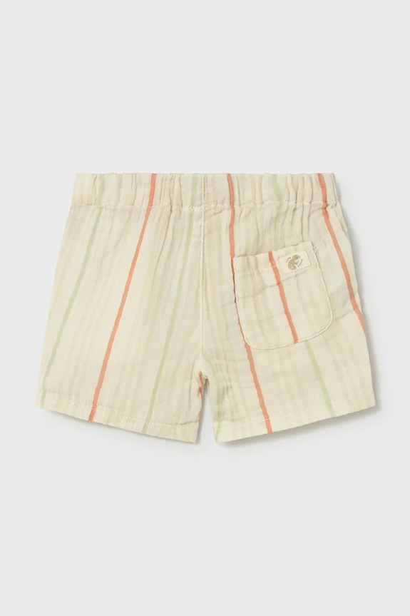 Mayoral pantaloni scurți din bumbac pentru copii 1216.3C.Baby.PPY2 bej SS26