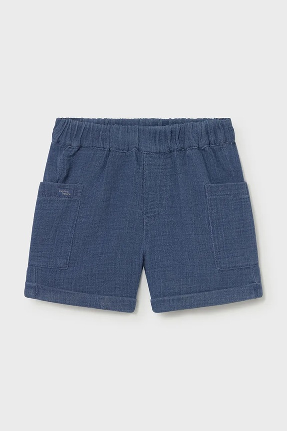Mayoral pantaloni scurți din bumbac pentru copii casual albastru 1217.3C.Baby.PPY2