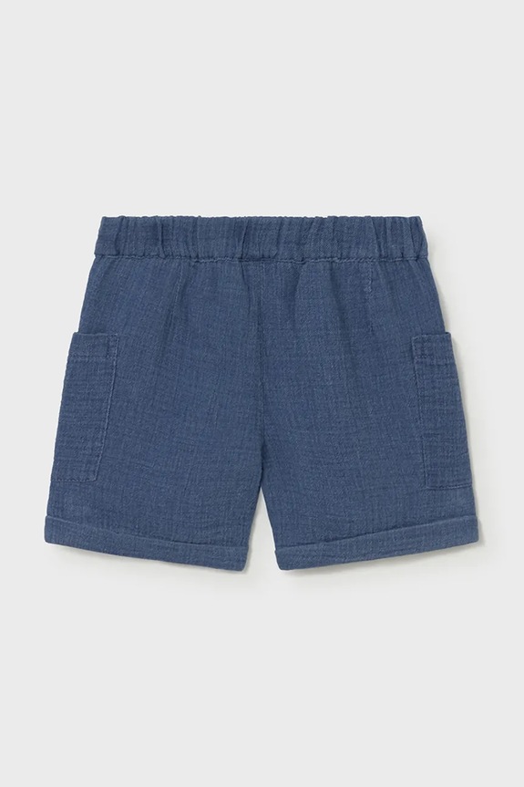 Mayoral pantaloni scurți din bumbac pentru copii 1217.3C.Baby.PPY2 albastru SS26