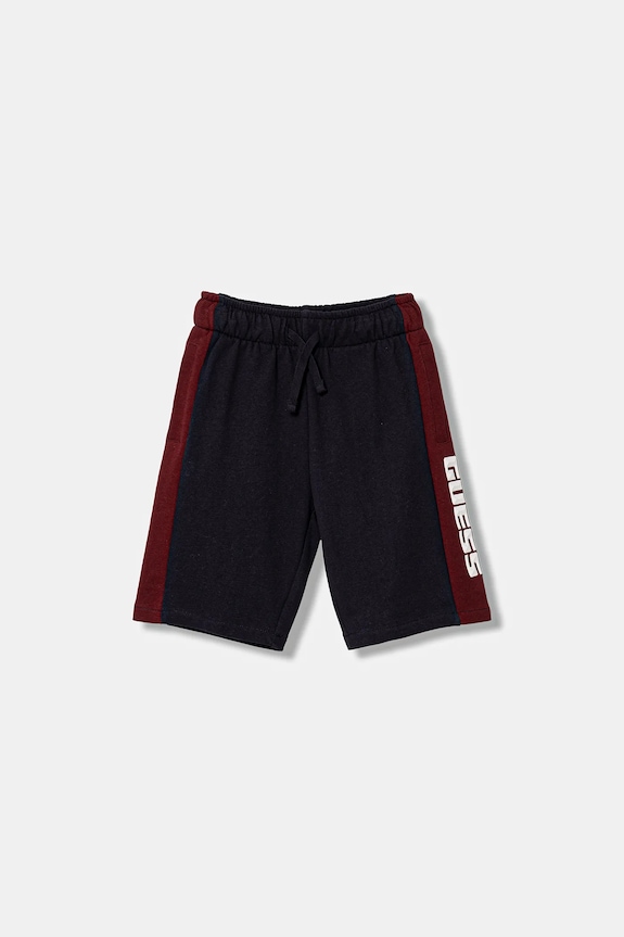 Παιδικό βαμβακερό σορτς Guess βαμβάκι σκούρο μπλε L6RD00.KA6R4.PPY2