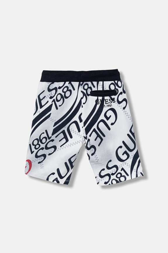 Παιδικό βαμβακερό σορτς Guess L6RD09.KA6R4.PPY2 σκούρο μπλε SS26