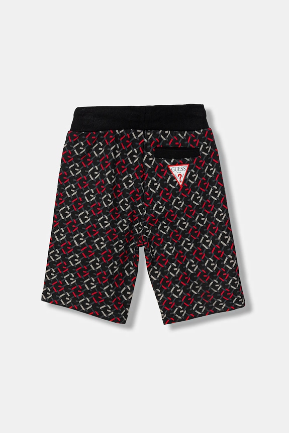 Guess pantaloni scurți din bumbac pentru copii L6RD10.KA6R4.PPY2 negru SS26