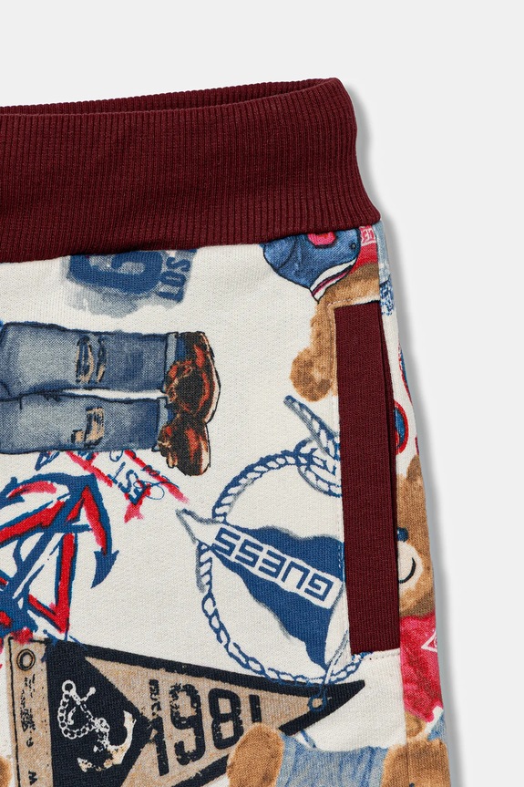 Αγορίστικα Παιδικό βαμβακερό σορτς Guess N6RD00.KA6R4.PPY2 πολύχρωμο