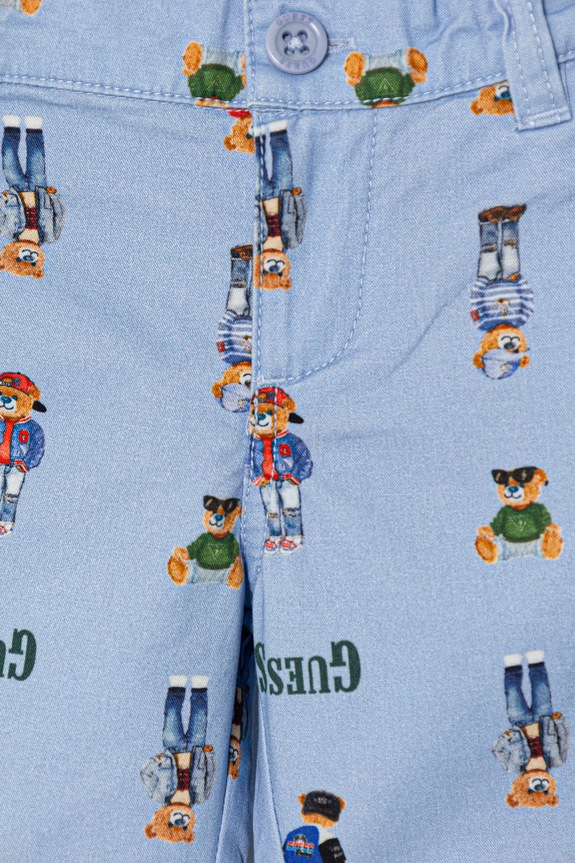 Chłopiec Guess szorty dziecięce bawełniane z elastanem N6RD03.WFY91.PPY2 niebieski