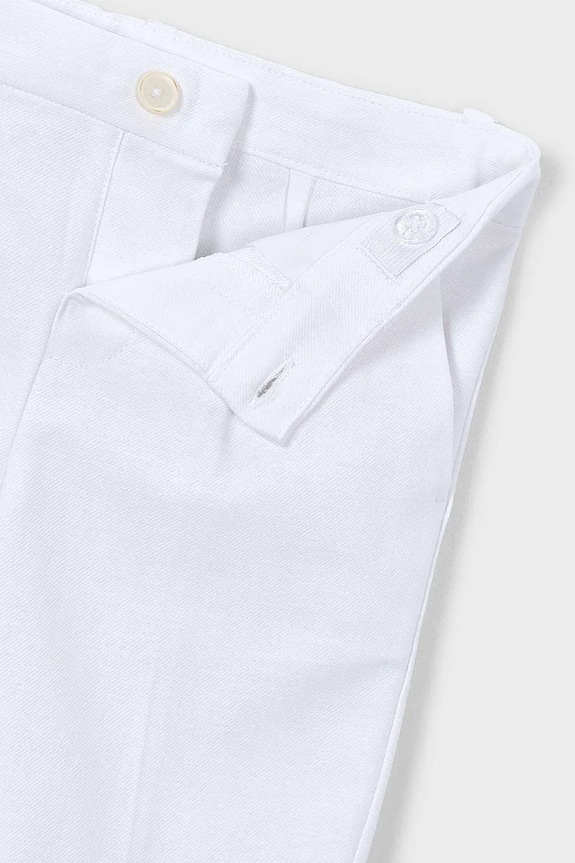 Παιδικό λινό σορτς Mayoral λευκό 3201.5B.Mini.PPY2