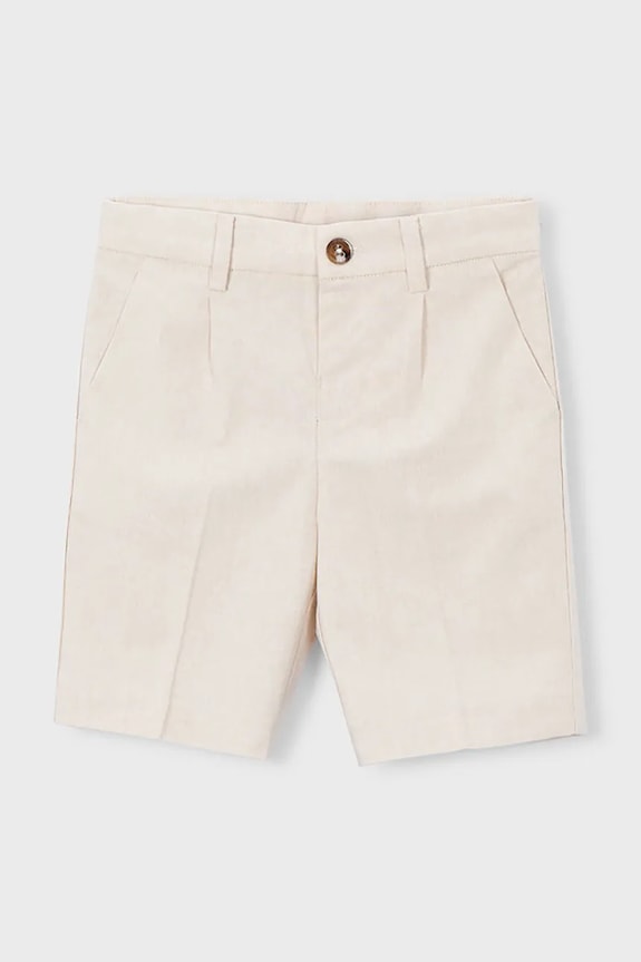 Mayoral gyerek rövidnadrág vászonkeverékből 3201.5B.Mini.PPY2 bézs SS26