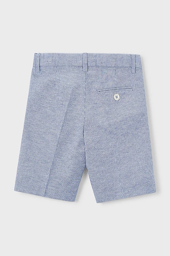 Băieți Mayoral pantaloni scurți din amestec de in pentru copii 3201.5B.Mini.PPY2 albastru