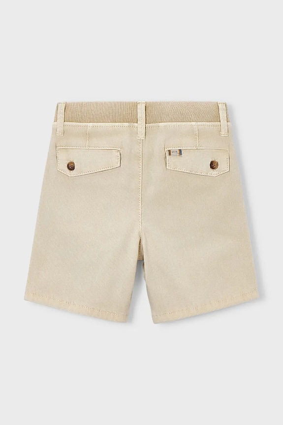 Mayoral pantaloni scurți copii 3203.5D.Mini.PPY2 bej SS26