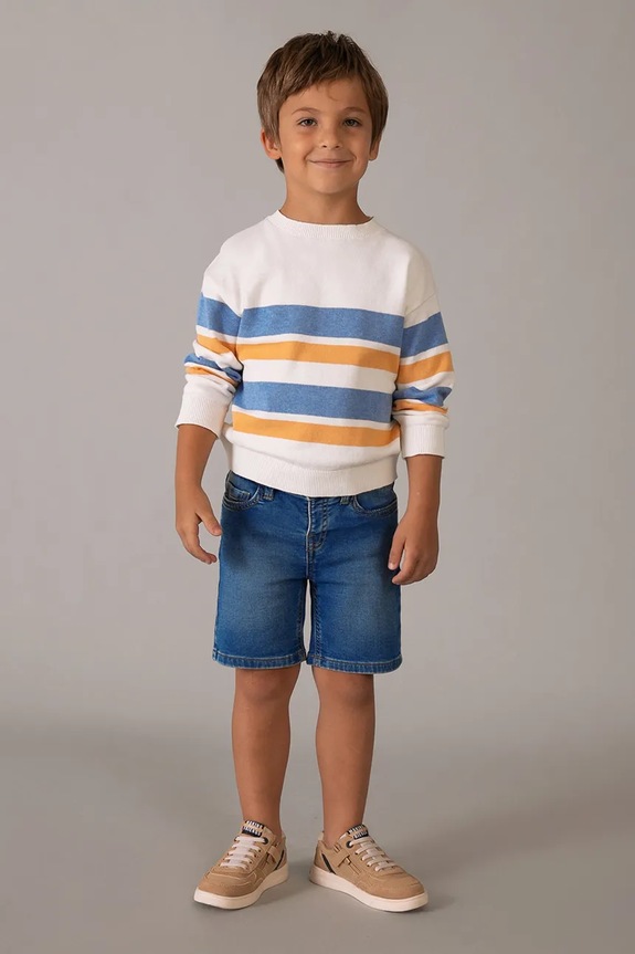 Mayoral gyerek farmer rövidnadrág 3205.5D.Mini.PPY2