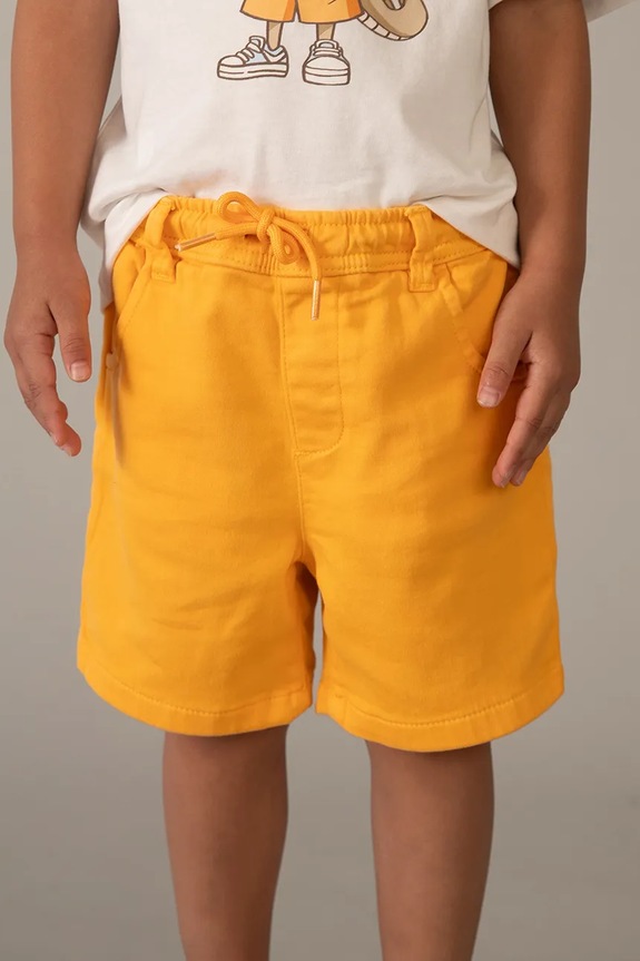Mayoral pantaloni scurți copii 3207.5E.Mini.PPY2 portocaliu