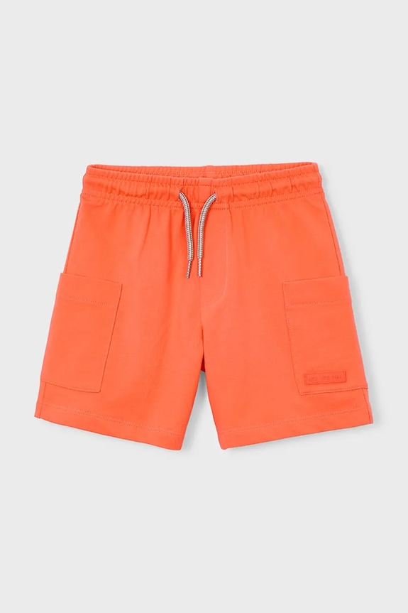Mayoral pantaloni scurți din bumbac pentru copii 3211.5H.Mini.PPY2 portocaliu SS26