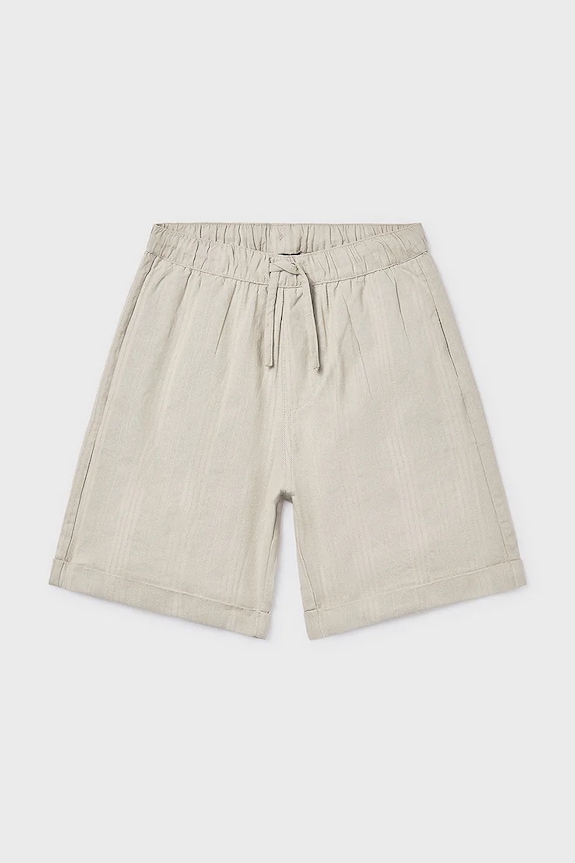 Mayoral pantaloni scurți din bumbac pentru copii 6215.7B.Junior.PPY2 bej SS26
