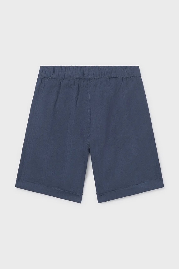 Παιδικό βαμβακερό σορτς Mayoral 6215.7B.Junior.PPY2 σκούρο μπλε SS26
