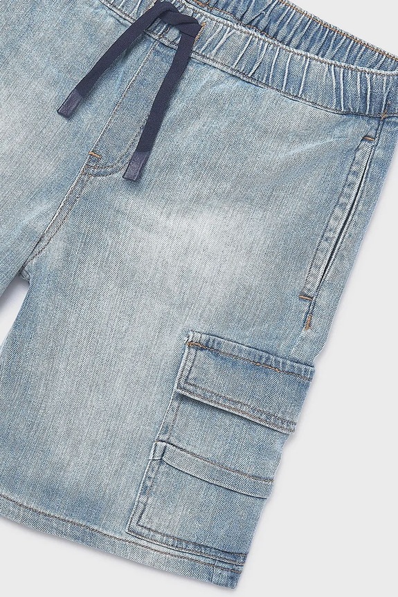 Băieți Mayoral pantaloni scurți din denim pentru copii 6218.7C.Junior.PPY2 albastru