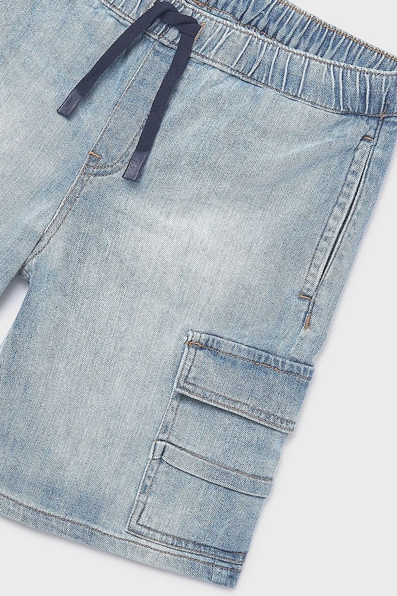 Băieți Mayoral pantaloni scurți din denim pentru copii 6218.7C.Junior.PPY2 albastru